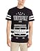 Southpole Men's Short Sleeve Graphic Tee with Logo and Accent Stripes