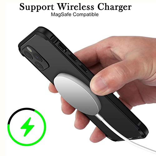 Aluminum Frame Metal Bumper Frame Slim Hard Case Cover For Iphone 13 Pro Max, Metal Frame Armor With Soft Inner Bumper, Raised Edge Protection (Black 6.7" Iphone 13 Pro Max) #TOP4