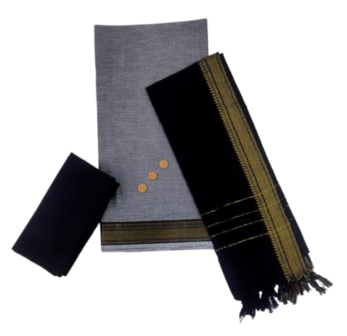 Image of SANJ Mangalagiri Cotton Unstitched Dress Material for Womens dress Unstitched Traditional salwar suit | TOP | Bottom | Duppatta