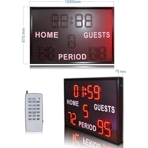 Marcador electrónico LED digital multisport 6 pulg miniatura 4