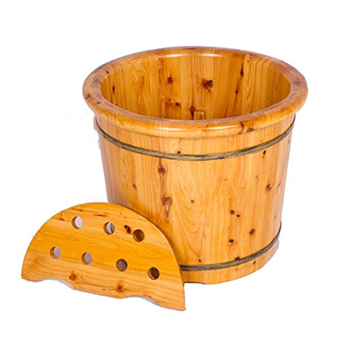 Baño de pies en madera de cedro para masaje y spa miniatura 1