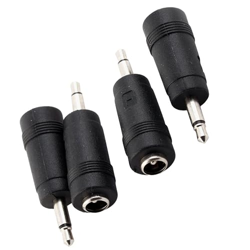 uxcell adaptador conector DC macho 3.5mm a hembra 5.5x2.1mm miniatura 3
