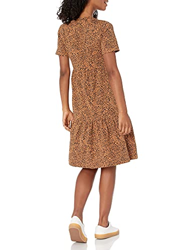 Amazon Essentials Women's Short-Sleeve Crewneck Tiered Dress - Image 3