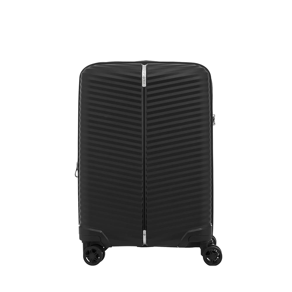 SAMSONITE Varro Polypropylene 55 cms Black Hardsided Cabin Luggage (SAM Varro SP55/20 EXP-Black)