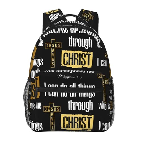 Jesus Cross Lightweight Christian Backpack