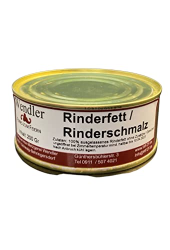 Rinderfett/Rindertalg/Rinderschmalz hausgemacht in der Dose (200gr)