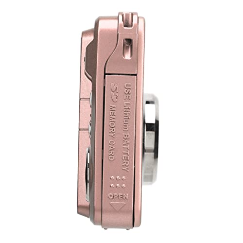 Câmera Digital, 48MP 2,7 Polegadas LCD 4K Vlog Camera para Filmagem (Rosa)