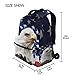 DerlonKaje American Flag Bald Eagle Backpacks School Book Bag Travel Hiking Camping Daypack