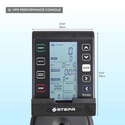 Image of STEPR SKI XL VPR - Ski Erg with Scalable Resistance | Ski Machine with Large Platform, Backlit Console, VPR Technology and Commercial Build