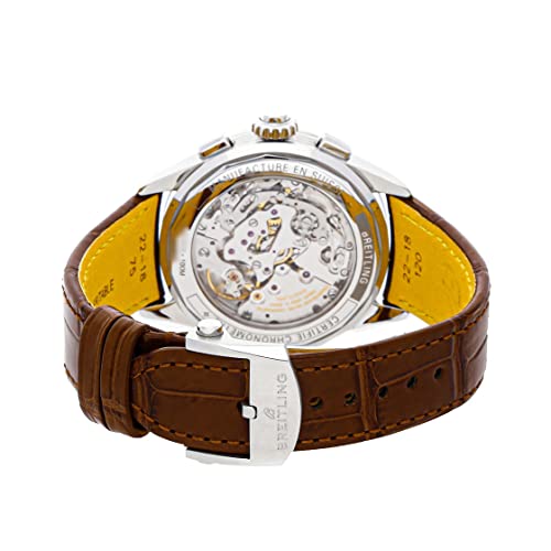 Breitling Premier B15 Duograph Chronograph Hand Wind Blue Dial Men's Watch AB1510171C1P14