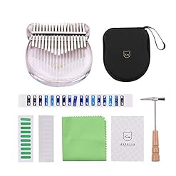 JUNCH Kalimba Kit de kalimba 17 touches en bois transparent coloré Instrument de musique Mbira Cadeau pour enfants (Kimi… - Les Beatles, Paul McCartney, John Lennon, RIngo Starr, George Harrison JUNCH Kalimba Kit de kalimba 17 touches en bois transparent coloré Instrument de musique Mbira Cadeau pour enfants (Kimi… – Image 5