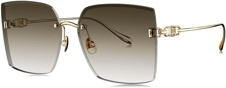 BOLON Women Trendy Elegant Oversized Square Sunglasses, Exclusive Eyewear Brand of EssilorLuxottica