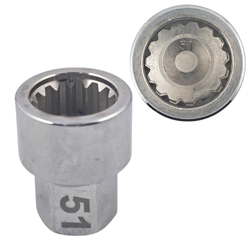 #51 for Porsche Wheel Locking nut Key Replacement Compatible with Porsche Boxster 911 Cayenne Macan Anti-Theft Lug Nut Removal Tool