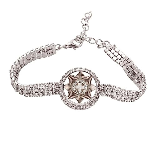 Bracelet de cheville style baroque pendentif étoile noire et blanche bijou de pied métal M