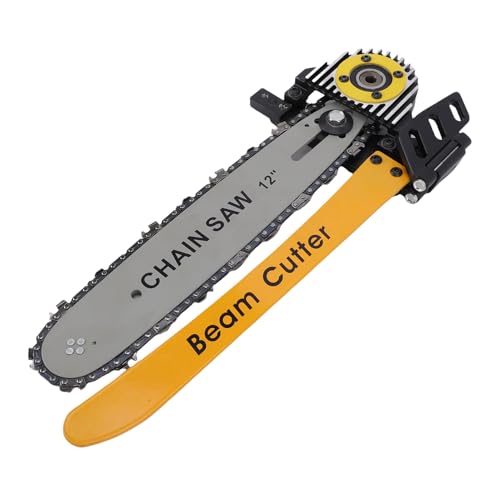 Denash 12 Inch Beam Cutter Extends Cutting Depth from 2-1/2in to 12in Attachment for 7-1/4in and 8-1/2in Wormdrive Saw for Beams and Logs
