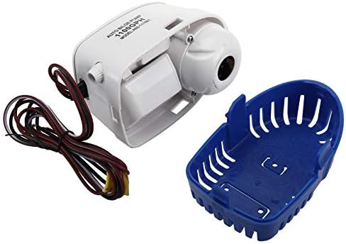 NiceDD Submersible Boat Bilge Water Pump, 1100GPH 12V Automatic Marine Electric Bilge Pump with Built-in Float Switch (1100GPH)