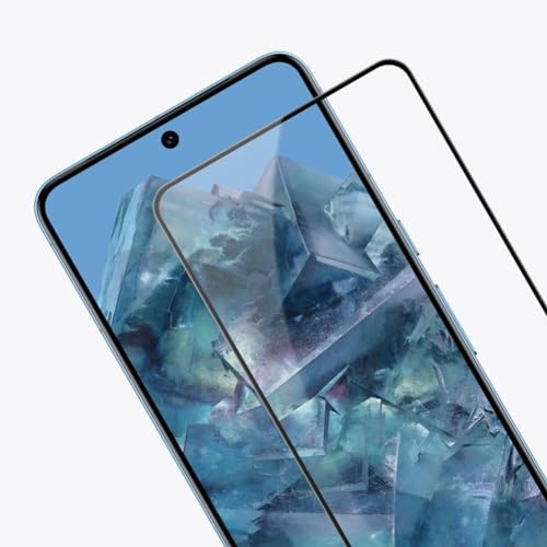 Image of Advanced Black Border Tempered Glass Screen Protector For Google Pixel 8A 5G Cellphone (6.1 Inch,Pack Of 1)|Full Screen Coverage (Except Edges) Screen Protector Guard Protector