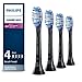 Produktbild Philips Sonicare Ersatzbürsten für Premium Gum Care HX9054/95 BrushSync Technologie, Schwarz, 4 Stück