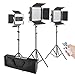 Neewer 3 Pacco Kit di illuminazione Avanzata per Video 2,4G 480 LED, Pannello LED Bi-colore Dimmerabile con Schermo LCD Telecomando 2,4G Supporto di Luce per Fotografia di Ritratto Prodotto