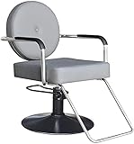 La silla de barbero tiene un diseño ergonómico, puede apoyarse en el respaldo de las sillas de barbero y poner las piernas en el reposapiés para una posición de asiento más cómoda.