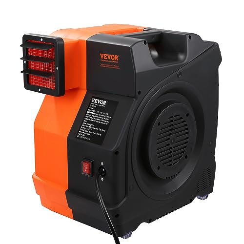 VEVOR Soplador Inflable 1100 W, 1,5 y 1,7 HP, Soplador de Aire Comercial para Inflables, Ventilador Eléctrico de Castillo Hinchable de 3100 RPM Casa de Rebote, Toboganes Acuáticos 387 x 275 x 423 mm