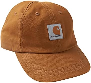 Carhartt unisex baby Hat Baseball Cap, Carhartt Brown, 0-18 Months US