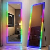 LVSOMT RGB Ganzkörperspiegel mit Beleuchtung, 153x50cm...