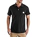 Carhartt Force Cotton Delmont Pocket Polo, Black, S pour des Hommes