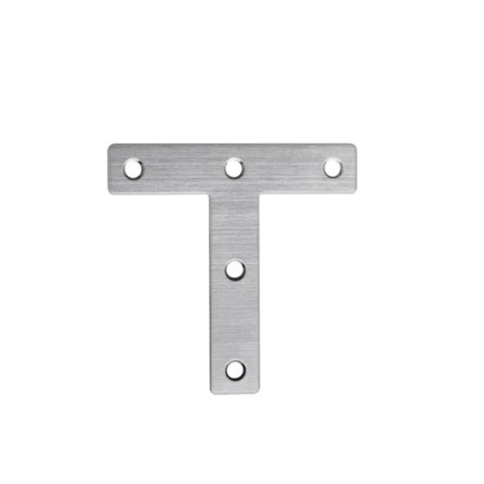 Fixations meubles à code d'angle en T épais pour armoires et chaises - Lot de 6