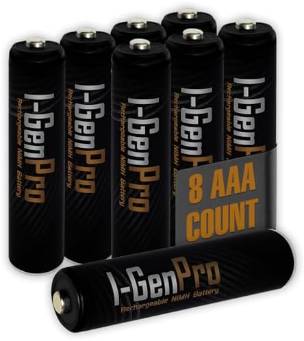 I-Gen Pro P104 8 Adet AAA 1100 mAh Şarj Edilebilir İnce Kalem Pil 1.2V Ni-MH Şarjlı Pil - Görsel 1