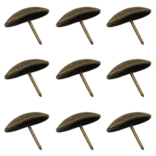 20PCS Clavos Ovalados Cabeza Aceituna Estilo Antiguo para Decoración de Puertas, Securización de Tableros de Corcho, Proyectos DIY y Accesorios de Sofá y Camas miniatura 3