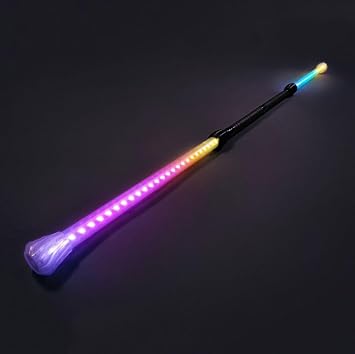 LED Pixel Staff Pro 32 - 32 Pixel, 108 Ultra-Bright LEDs, 10 Hour Battery Life, Durable Casing, Fully Programmable, Up to 500 Images & Graphics, Flow Arts Staff