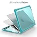 Batianda for New MacBook Air 13.6 inch Case 2025 M4 2024 2022 Release Model A3240 A2681(M2) A3113(M3), Heavy Duty Shockproof Protective Hard Shell with Fold Kickstand & Keyboard Cover, Light Blue