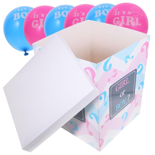 Boîte pour bébé ballons en papier pour célébrer l'attente de votre enfant avec tendresse