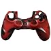 Silicone Skin Protective Cover for PS4 PlayStation 4 Controller [Camouflage Red]