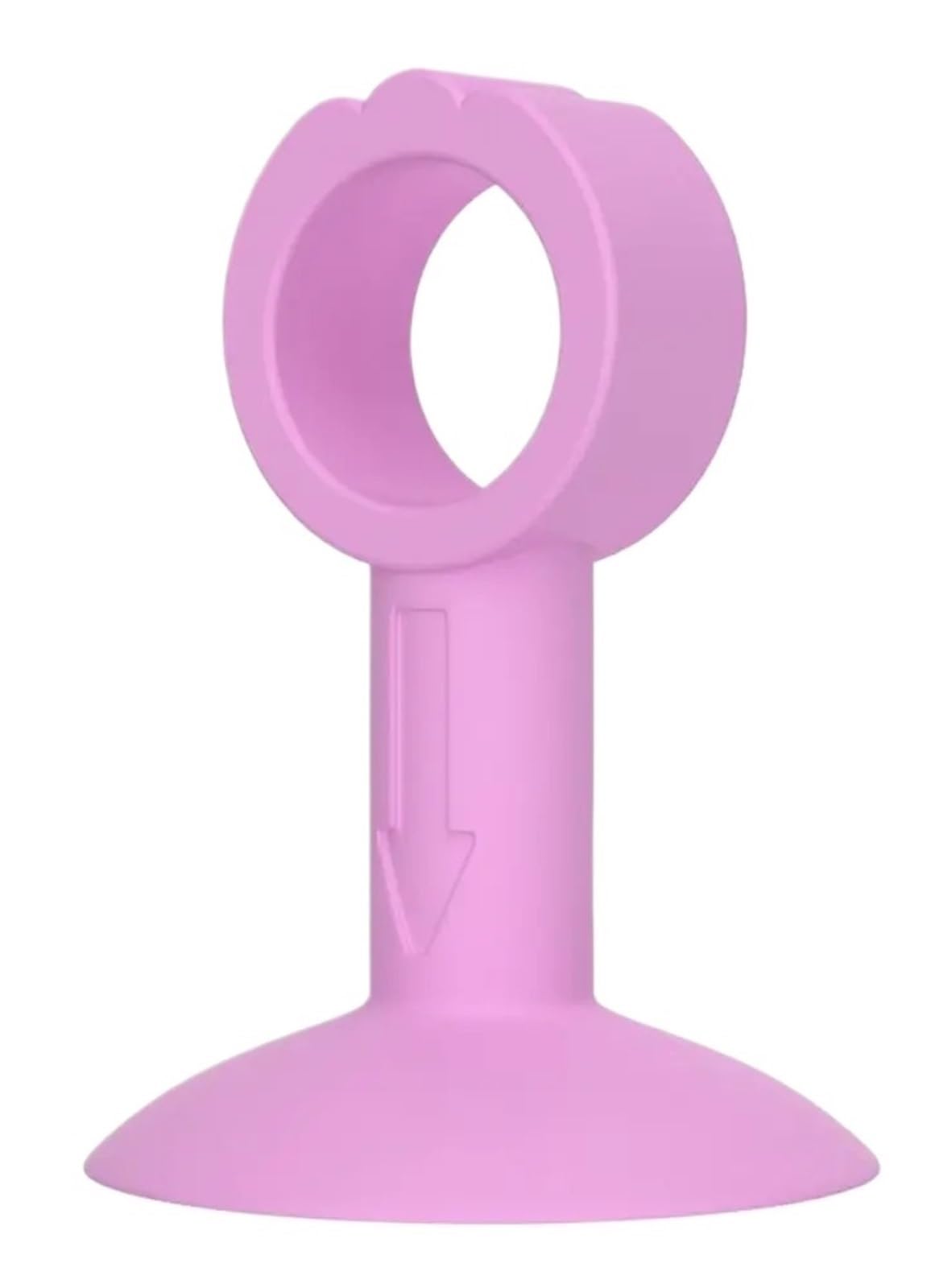 Butée de porte en silicone rose à ventouse pour protection murale