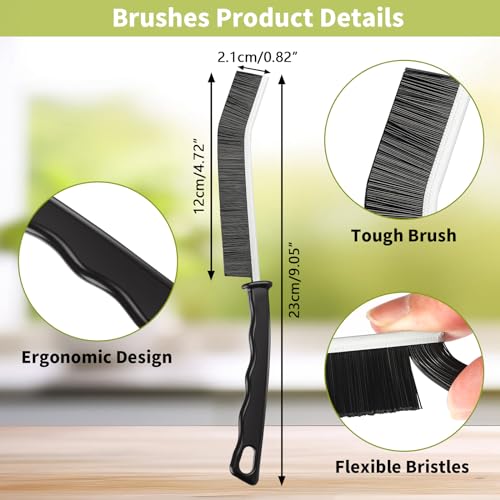 Image of 10 PCS Crevice Cleaning Brush,Multifunctional Gap Cleaning Brush Tool Kits,Hard Bristle Crevice Cleaning Brush,Cleaning Tool Set for Household Bathroom Kitchen Tiles Window Groove