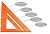 Swanson Tool T0118 Speedlite Square Layout Tool, Orange, made of High Impact Polystyrene