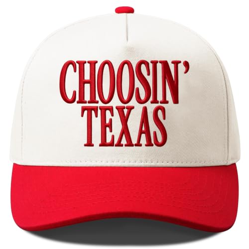 Choosin Texas Tab Funny Trucker Hats Women Vintage Adjustable Baseball Cap Embroidery Fashion Trucker Hat