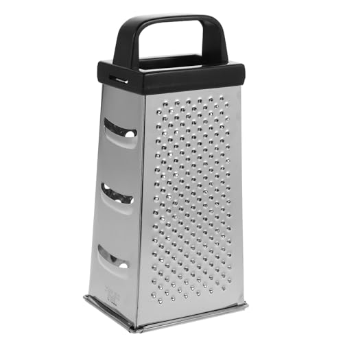 DEARMAMY Edelstahlreibe Vierseitig Gemüsehobel Kartoffelschneider Hobelmaschine Gemüseschneider Küchenhelfer Für Schnelles Schneiden in Scheiben...