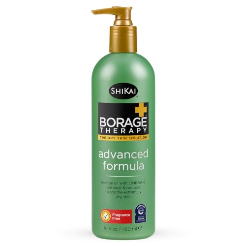 ShiKai Borage Therapy Dry Skin Lotion Body Moisturizer Unscented Skincare | Hydrating Lotion for...
