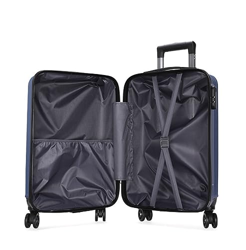 Business Travel Luggage 20inch Lightweight Hardside 4-Wheel Spinner Travel Luggage,Scratch-Resistant Carry-on Light Suitcase (D 20in)3