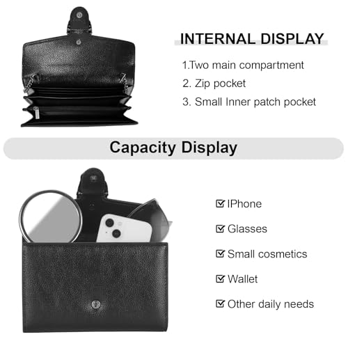 Women's Snake Print Crossbody Shoulder Bag PU Leather Satchel Chain Purse Evening Clutch Handbag 5