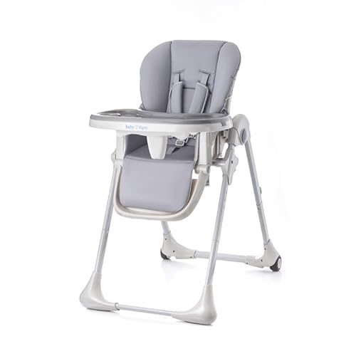 Baby Tiger-Trona para bebes Benji- ergonómica y plegable con bandeja extraíble altura ajustable y reposa bies- de 6 meses a 3 años
