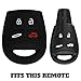 KeyGuardz Keyless Entry Remote Car Key Fob Outer Shell Cover Soft Rubber Protective Case for Saab 9-3 9.5 LTQSAAM433TX