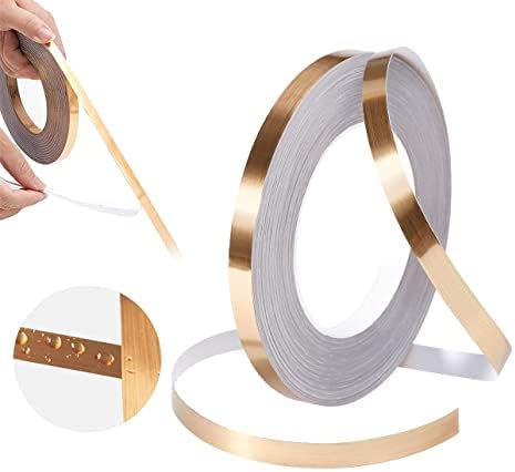 NAVA PAVA 50 Meters Golden Tape for Home Floor Tile Gap (Multipurpose) Waterproof Wallpaper Tape, Tiles Gap Stickers for Floor(0.5CM Wide)