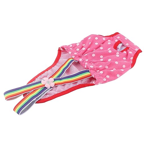 Taidda Pañal Menstrual para Perros con Tirantes Elásticos, Suave y Transpirable para Prevenir el Apareamiento y Mantener los Pisos Limpios, 6 Tamaños para Perras en Celo (No. 8 (XS) Recomienda