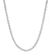 Sterling Silver Men's Italian 4.2mm Diamond-Cut Cuban Curb Chain Necklace All Sizes 16" - 30"