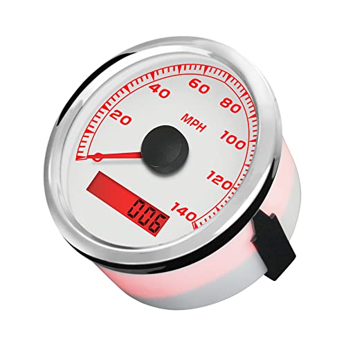 Image of ELING 140 MPH GPS Speedometer Speedo Gauge Odometer Kit for Racing Car Motorcycle with Backlight 3-3 /8 inch 85mm Autometer Replacement 12V 24VDC