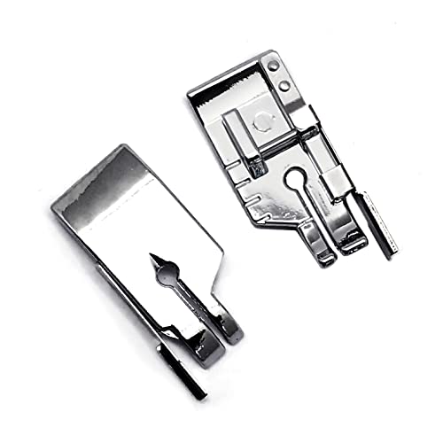 FQTANJU 4pcs Sewing Machine Presser Foot Set: 1/4 inch Quilting, Stitch in Ditch & Overlock Presser Foot for Most Low Shank Snap-On Singer Sewing Machines - Thumbnail 4